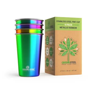ステンレススチールカップ - 10 oz、16 oz、20 oz