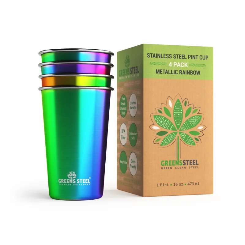 ステンレススチールカップ - 10 oz、16 oz、20 oz